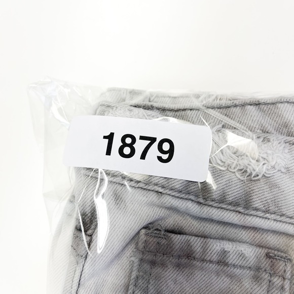 Vervet Womens (25) Rigid Mom Jeans Distressed High Rise 27" Gray Cotton - Picture 12 of 12